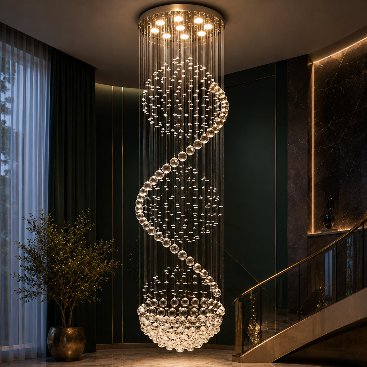 Alpha Crystal Chandelier