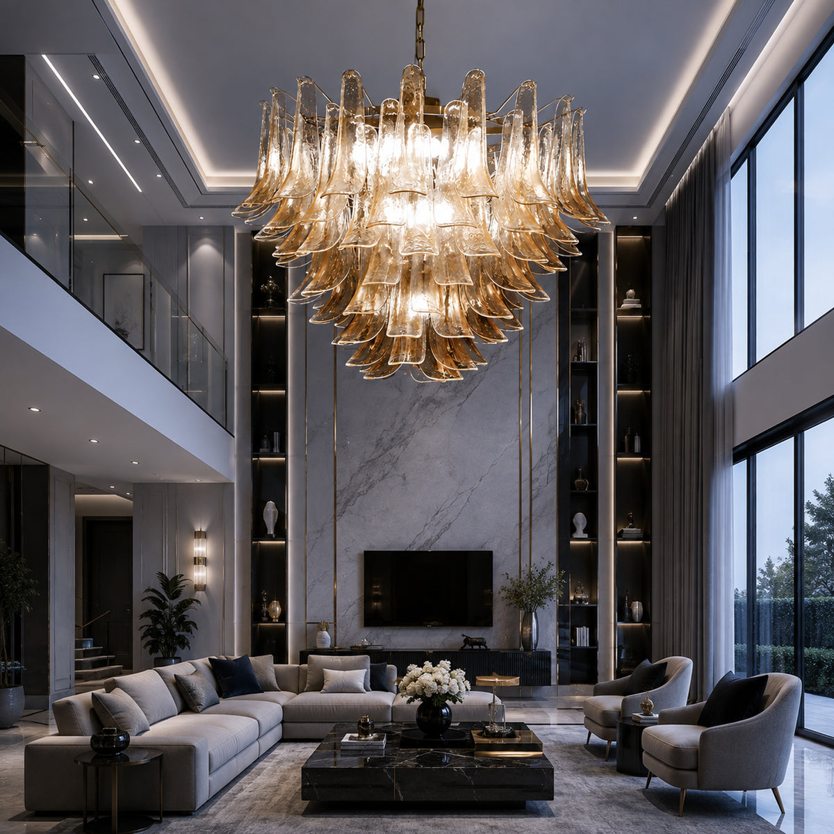 Asterion Glass Chandelier