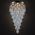 Azure Glass Cascade Chandelier