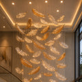 Sylva Glass Leaf Chandelier